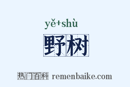 野树是什么意思的图片